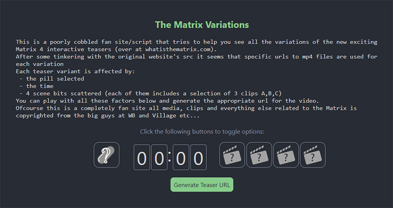 variations matrix-teasers